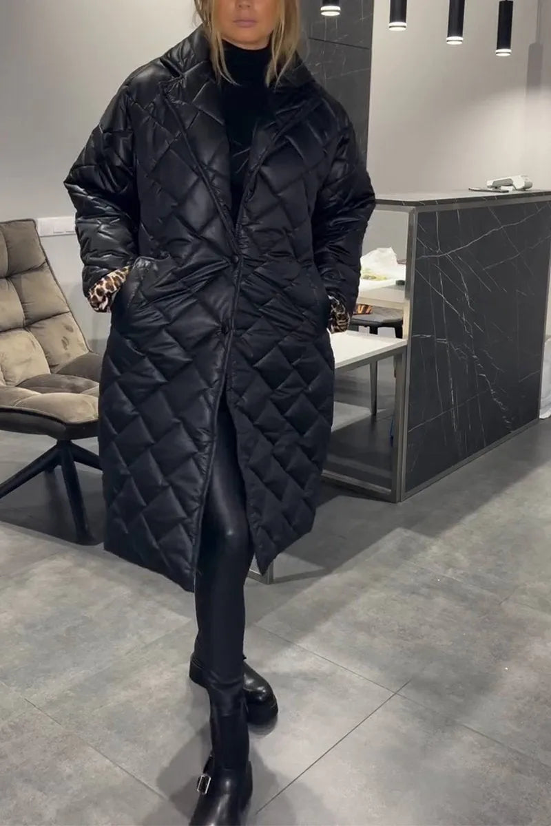 VinterArk™ – Long Quilted Women's Coat