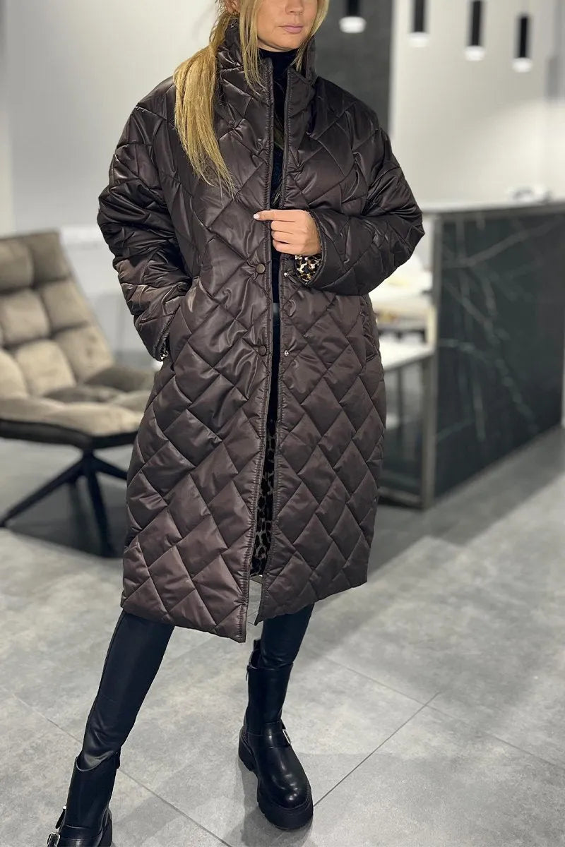 VinterArk™ – Long Quilted Women's Coat