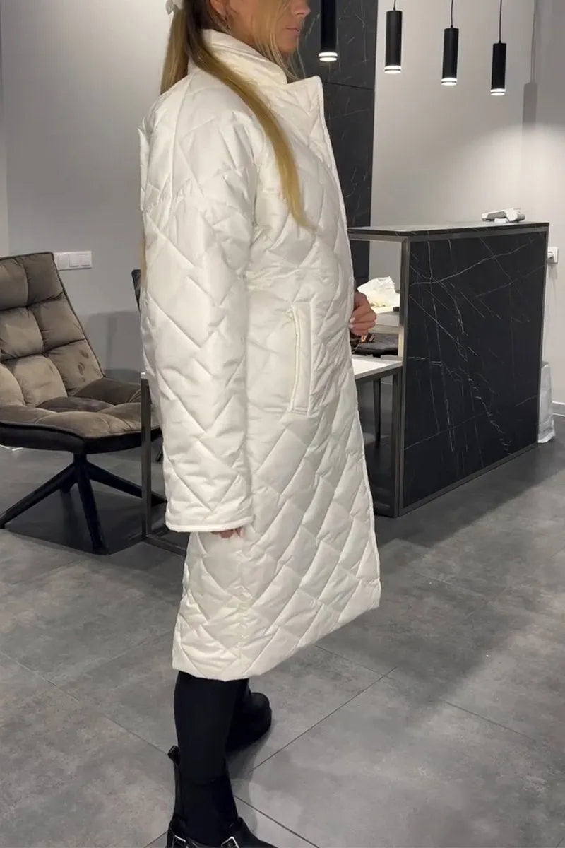 VinterArk™ – Long Quilted Women's Coat
