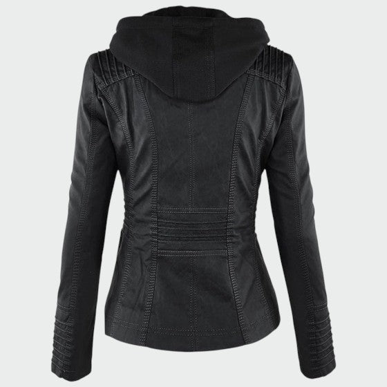 Gia - Läderbikerjacka