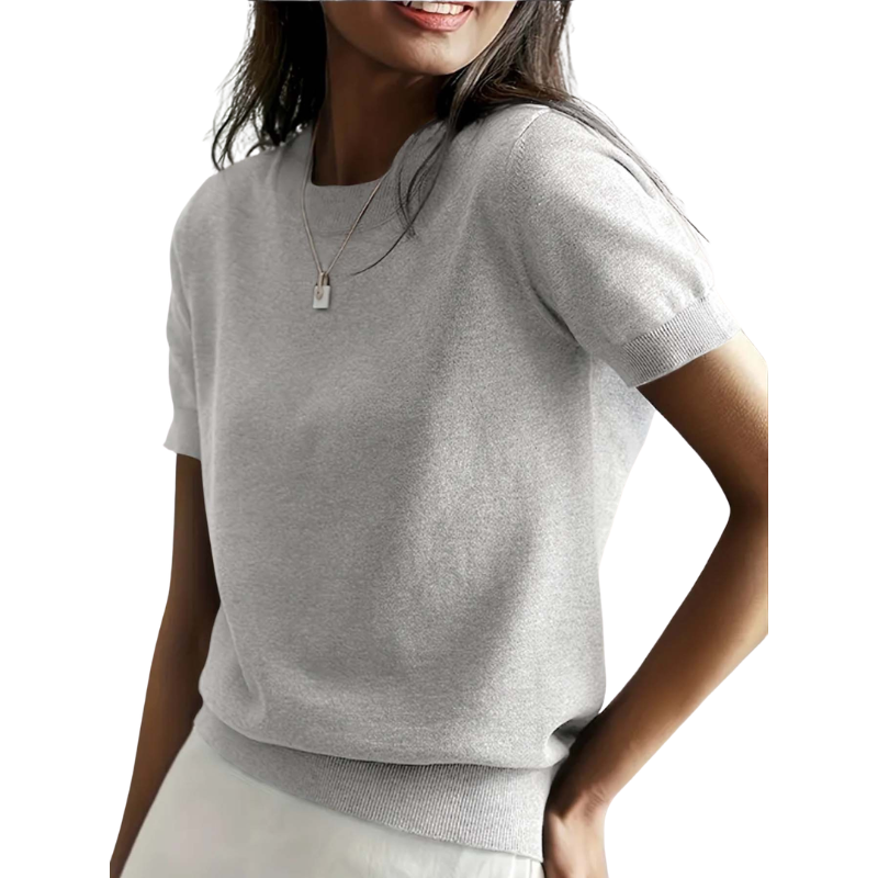 JENNY™ - Klassisk rundhalsad casual topp