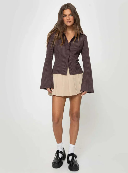RACHEL™ - Snygg topp med knappar