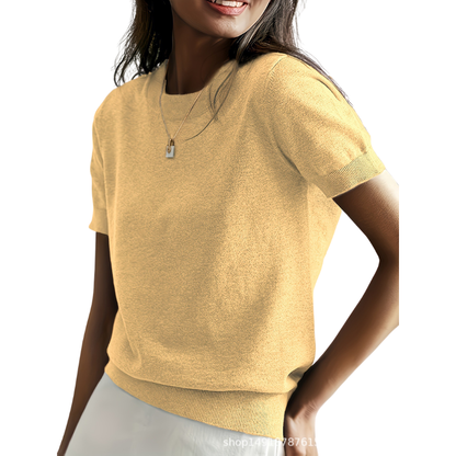 JENNY™ - Klassisk rundhalsad casual topp